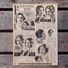 Vtg 1931 Sears Womens 30s Fashion Eyebrow Hats Newport Felt 2pg Print Ad Catalog