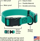 Dogline Biothane Waterproof Dog Quick Release Collar Strong Coated Nylon Webbing
