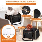 Soft-sided Travel Pet Carrier For Cats   Dogs - Airline Approved Expandable C   