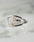 1 40 Ct Pear Cut Moissanite Diamond Split Shank Engagement Ring For Women