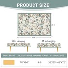 Floral Bird Rectangle Tablecloth 60x84 84 x60   rectangular  Green Birds