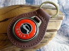 New Rare Vintage 1970s Org  Chevy Impala Car Leather Key Chain Ring Fob Nos