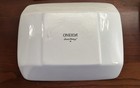 4 Pieces Oneida Studio Pottery Sushi Plates Light Blue 5 75  X 4 5  Porcelain
