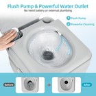 5 8g Rv Portable Toilet W  Press Flush Pump Leak-proof For Camping Travel Trip