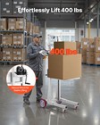 Vevor Material Lift Winch Stacker 400 Lbs Pallet Truck Dolly 51 1 In Max Lift