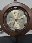 Vintage Seth Thomas Capstan 2326 Nautical Ship Captain   s Wheel Wall Clock