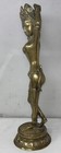 Vintage antique  India Goddess Indian Hindu Brass Statue Dancer Dancing 17    Tall