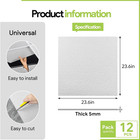 Drop Ceiling Tiles Waterproof Washable Fire-rated Pvc 24 X 24 Inches Pack Of 12