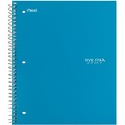 Five Star Spiral Notebook 3 Subject Wide Ruled 150 Sheets Tidewater Blue