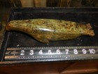 Inuit Carved Stone Seal     Vintage Green Serpentine Sculpture   sp ep