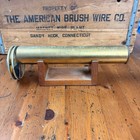 Vintage Mercedes Signed 13  Brass Kaleidoscope With Agate Stone Wheel   Stand