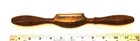 Antique Early Version Brass W  Wooden Handle - Spoke Shave Cabinet Scraper