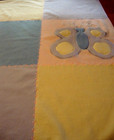 Butterfly Baby Girl Crib Blanket Patchwork Quilt W stitched Hem 30 x40 soft  508