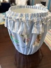 Vintage Beatrix Potter Peter Rabbit   Friends Fabric Covered Nursery Waste Baske