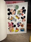 Vintage Disney Unused Mickey   Used Minnie N Me Sticker Fun Book Golden Set