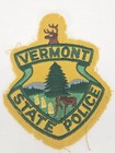 2 X Vermont State Police Patch Vintage Police Department Obsolete Collectible