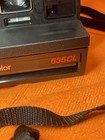 Vintage Polaroid Supercolor 635cl Instant Film Camera Rainbow Stripe W  Strap