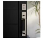 Kwikset San Clemente Handleset Halifax Lever W Deadbolt Smartkey Satin Nickel