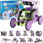 Solar Building Robot Kit Stem Gift For Boys Aged 8-14  12-in-1 Diy Science Ed   