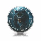  2026 Canada 1oz 9999 Silver Bu The Wrath Of The Jungle Colouriized