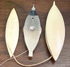 Vintage- Lot Of 3  Tatting Shuttles- Lace Making Tools  Metal   2 Celluloid Ones