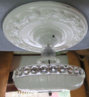 Vintage 1930s Art Deco Nouveau Victorian Glass Ceiling Light Fixture 2 Available