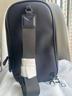Montblanc Men Black Textured Sling Bag 16 5x2cm Daily Single Strap Crossbody Pur