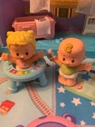 Fisher Price Little People Cuddle   Play Nursery Babies Bottle Bed Walker