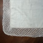 Beautiful Vtg Antique Linen Crochet Lace Wedding Handkerchief Vgc