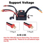 Surpasshobby Kk 150a Esc Waterproof For 1 8 Rc Car 4076 4068 Brushless Rc Motor