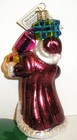 Boxes Of Joy Santa - Old World Christmas - Blown Glass Ornament New W tag 40226