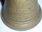 Antique Vintage Original 1878 Metal Swiss Cow Bell Chiantel Fondeur Saignelegier