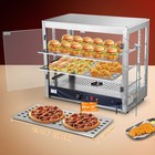 Wechef 800w 3-shelf Commercial Food Warmer Large Capacity Catering Display Case