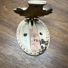 Vintage Hubley Cast Iron Door Knocker  13 Pale Yellow French Flower Basket 4 x3 