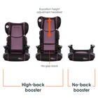 Baby Trend Protect 2-in-1 Folding Booster Car Seat  High Back To Backless  Pink
