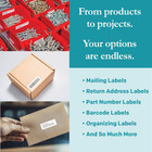White Sticker Return Address Labels     1-3 4  X 2 3      Laser inkjet Compatible    