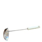 Inox Italy Vintage Stainless Steel Ladle Large White Handle Hang Hole
