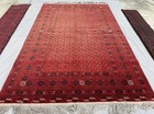 Fine Antique Afghan Bokhara Rug 7x10 Hand Knotted Persian Style Oriental Carpet