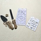 Wedding Cake Knife Server Set Rustic Jute  ring The Bell   Wish Them Well  Charm