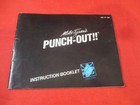 Mike Tysons  Punch-out Nintendo Nes Instruction Manual Booklet   Letter   w