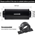 10 Micron Inline Fuel Filter 6an 8an 10an Adapter Fitting W  50mm Mount Bracke
