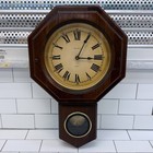 Verichron Pendulum Regulator Wall Clock Quartz Vintage 1980s Tested   Works