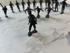 Marx - Ww2 Dark Grey German Soldiers  54mm Lot Of 18