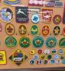 Vintage Bsa Boy Scouts Of America Badge Collection Framed Beautifully 28   x21   