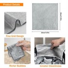 Pack Of 6 Double Layer Wire Dishwashing Rag Dishcloths Sets Non Scratch 7 87inch