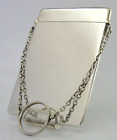 Mint Stylish English Solid Silver Ladies Card Case 1915 Antique Art Deco 72g
