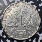 1881 Haiti 1 Gourde Lot mk144 Large Silver 