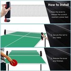 Ping Pong Retractable Table Tennis Net Red And Black
