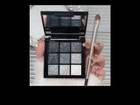 Black Smokey Gray Silver Glitter Shimmer Eye Makeup Palette  9 Colors Cool Toned