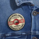 Buffalo Brewing Co  Double Stout Old Porter Sacramento Ca Beer Pinback Button